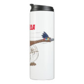 Bouteilles Isothermes Illustration amusante de la caricature d'oiseau du (Tourné sur la droite)