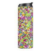 Bouteilles Isothermes Illustration aquarelle, Motif de retournement (Tourné sur la gauche)