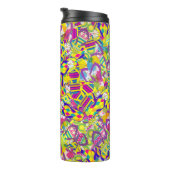 Bouteilles Isothermes Illustration aquarelle, Motif de retournement (Tourné sur la droite)