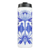 Bouteilles Isothermes illustration avec des papillons et des fleurs isol (Devant)