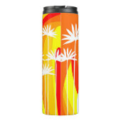 Bouteilles Isothermes Illustration botanique orange et blanc  (Dos)