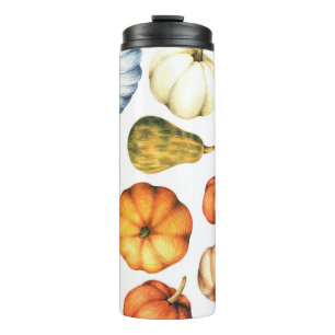 Bouteilles Isothermes Illustration citrouille : Motif d'aquarelle transp