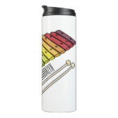 Bouteilles Isothermes Illustration de bande dessinée en Xylophone (Tourné sur la droite)