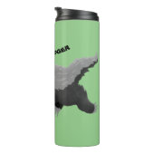 Bouteilles Isothermes Illustration de blaireau au miel affamé (Tourné sur la droite)