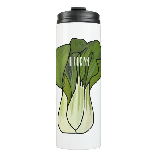 Bouteilles Isothermes Illustration de Bok choy (Devant)