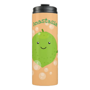 Bouteilles Isothermes Illustration de bulles de chaux vert mou