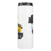 Bouteilles Isothermes Illustration de camion de grue (Dos)