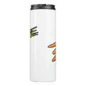 Bouteilles Isothermes Illustration de carotte (Dos)