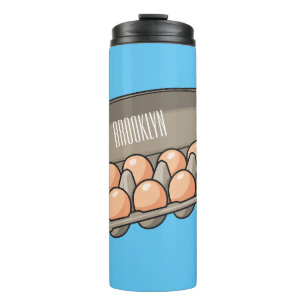 Bouteilles Isothermes Illustration de carton d'oeufs