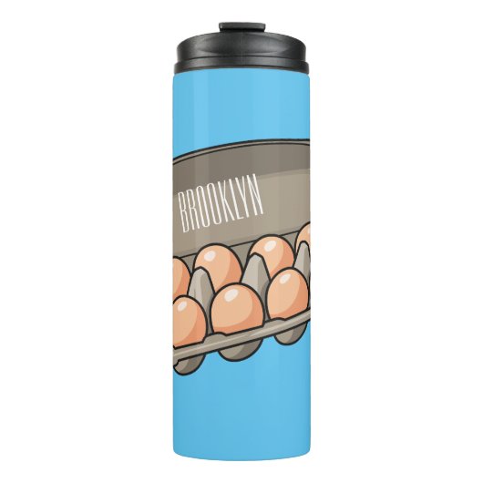 Bouteilles Isothermes Illustration de carton d'oeufs (Devant)