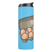 Bouteilles Isothermes Illustration de carton d'oeufs (Tourné sur la gauche)