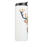 Bouteilles Isothermes Illustration de cerfs avec feuilles d'automne (Tourné sur la gauche)