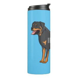 Bouteilles Isothermes Illustration de chien Rottweiler