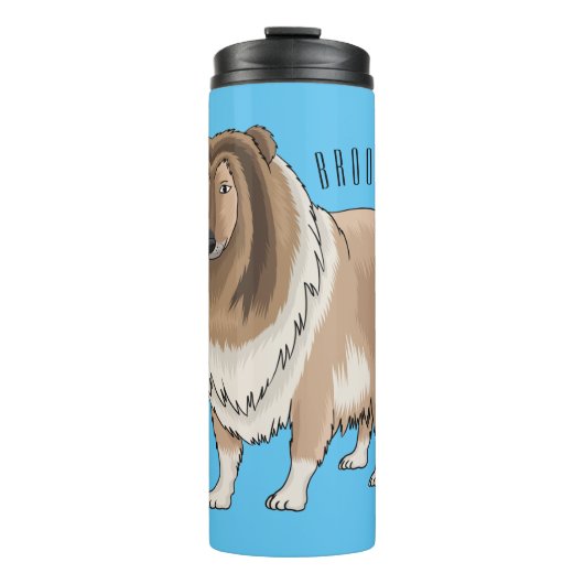 Bouteilles Isothermes Illustration de chien Rough collie (Devant)