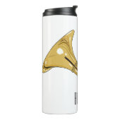 Bouteilles Isothermes Illustration de corne française (Tourné sur la gauche)