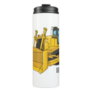 Bouteilles Isothermes Illustration de dessin animé Bulldozer