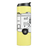 Bouteilles Isothermes Illustration de dessin animé Campervan (Tourné sur la gauche)