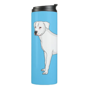 Bouteilles Isothermes Illustration de dessin animé de chien dogo argenti