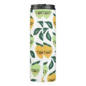 Bouteilles Isothermes Illustration de dessin de citron et citron vert (Dos)