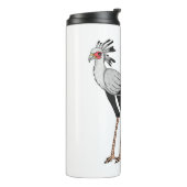 Bouteilles Isothermes Illustration de dessin du secrétaire pour oiseaux (Tourné sur la gauche)