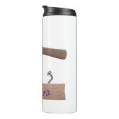 Bouteilles Isothermes Illustration de dessin mignon, marteau et ongles (Tourné sur la droite)