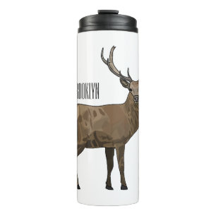 Bouteilles Isothermes Illustration de dessin sur le cerf