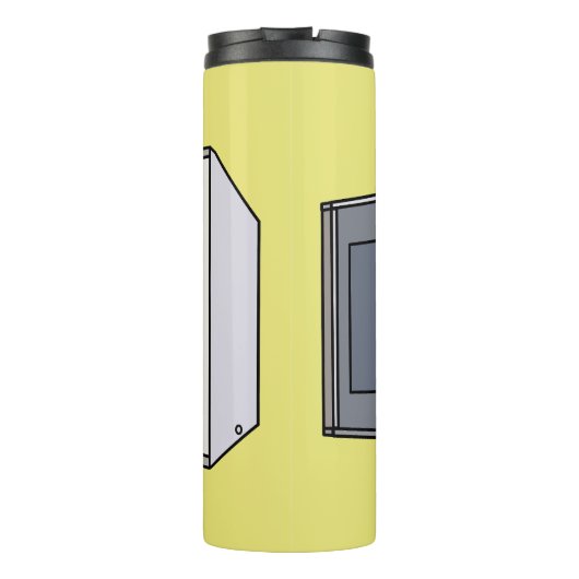 Bouteilles Isothermes Illustration de dessin sur micro-ondes (Dos)