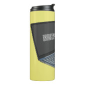 Bouteilles Isothermes Illustration de dessin sur ordinateur portable (Tourné sur la gauche)