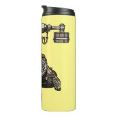 Bouteilles Isothermes Illustration de dessin téléphonique (Tourné sur la droite)