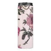 Bouteilles Isothermes Illustration de fleurs à l'aquarelle sans couture (Dos)