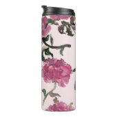 Bouteilles Isothermes Illustration de fleurs à l'aquarelle sans couture (Tourné sur la droite)