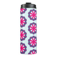 Illustration de formes florales violettes et roses