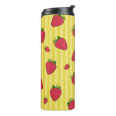 Bouteilles Isothermes Illustration de fraises (Tourné sur la gauche)