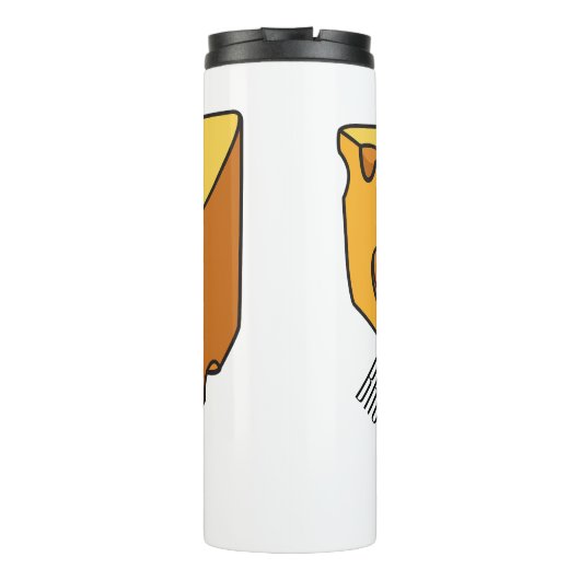 Bouteilles Isothermes Illustration de fromage (Dos)