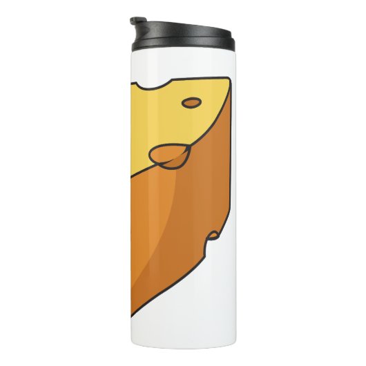 Bouteilles Isothermes Illustration de fromage (Tourné sur la droite)