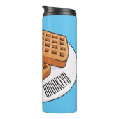 Bouteilles Isothermes Illustration de gaufre (Tourné sur la droite)