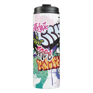 Bouteilles Isothermes Illustration de graffiti avec lettres de graffitis
