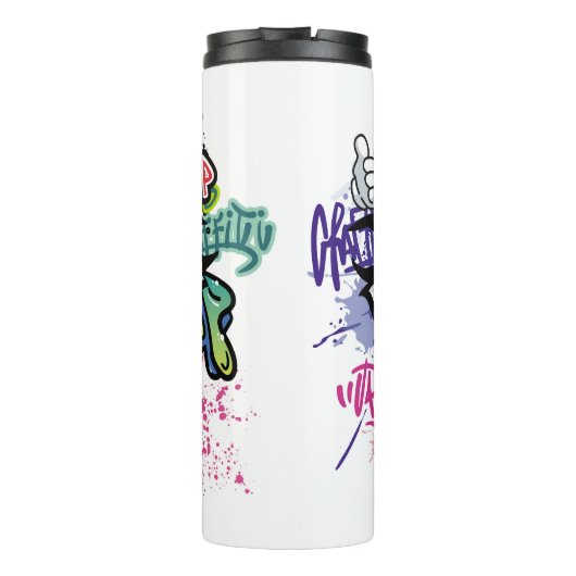 Bouteilles Isothermes Illustration de graffiti avec lettres de graffitis (Dos)