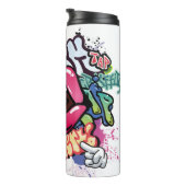 Bouteilles Isothermes Illustration de graffiti avec lettres de graffitis (Tourné sur la droite)