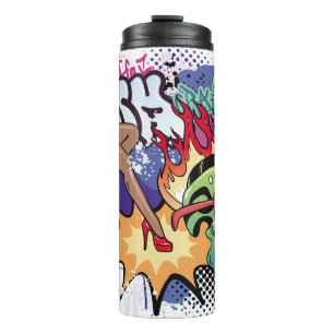 Bouteilles Isothermes Illustration de graffiti avec lettres de graffitis