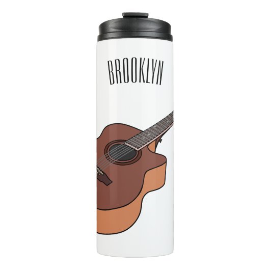 Bouteilles Isothermes Illustration de guitare acoustique (Devant)