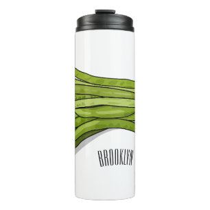 Bouteilles Isothermes Illustration de haricots verts