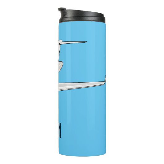 Bouteilles Isothermes Illustration de jet privé (Tourné sur la droite)