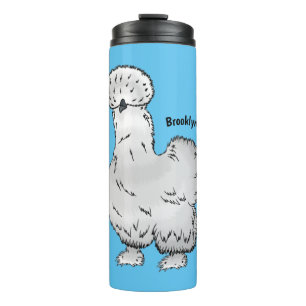 Bouteilles Isothermes Illustration de la caricature du poulet Silkie