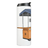 Bouteilles Isothermes Illustration de la carotte de vélo (Tourné sur la gauche)