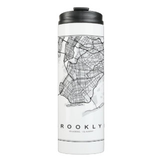 Bouteilles Isothermes Illustration de la carte Brooklyn
