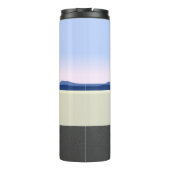 Bouteilles Isothermes Illustration de la lune de scooter Zebra Print (Dos)