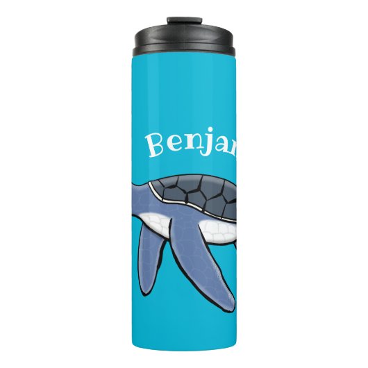 Bouteilles Isothermes Illustration de la petite tortue de mer (Devant)