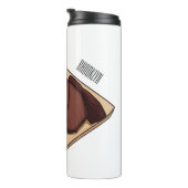 Bouteilles Isothermes Illustration de la poitrine de boeuf (Tourné sur la droite)