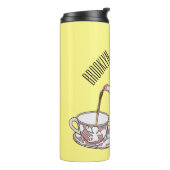 Bouteilles Isothermes Illustration de la série Teacup (Tourné sur la gauche)